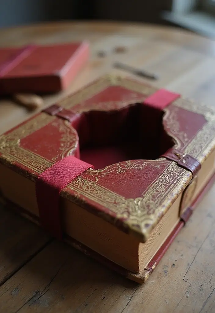 25 DIY Gift Box Ideas You Can Easily Make at Home - 4. Recycled Book Box