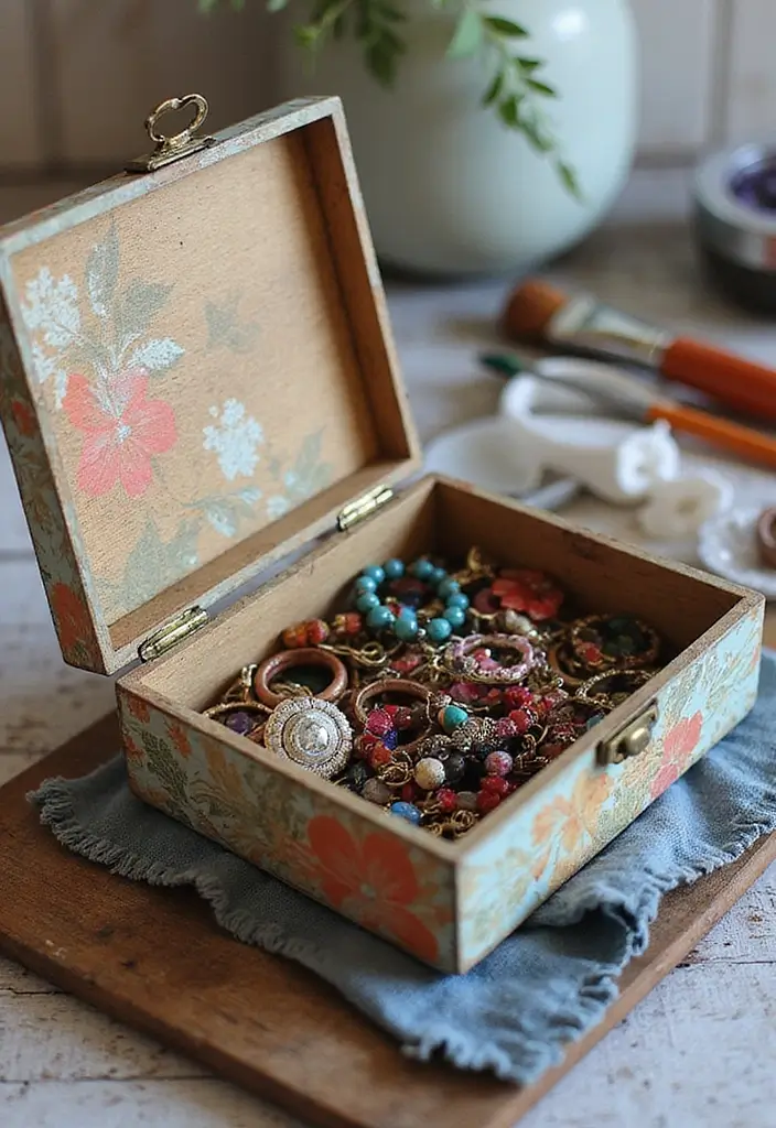 20 DIY Gift Ideas for Girlfriend That Show Your Love - 4. Upcycled Jewelry Box