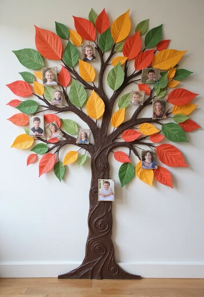 25 Eco-Friendly DIY First Birthday Gift Ideas Every Parent Will Appreciate - 5. Custom Family Tree Art