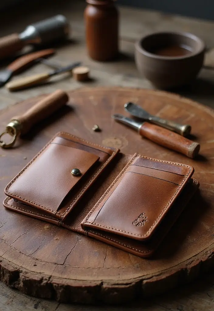 20 Romantic Anniversary Gift Ideas for Boyfriend - 6. Handmade Leather Wallet
