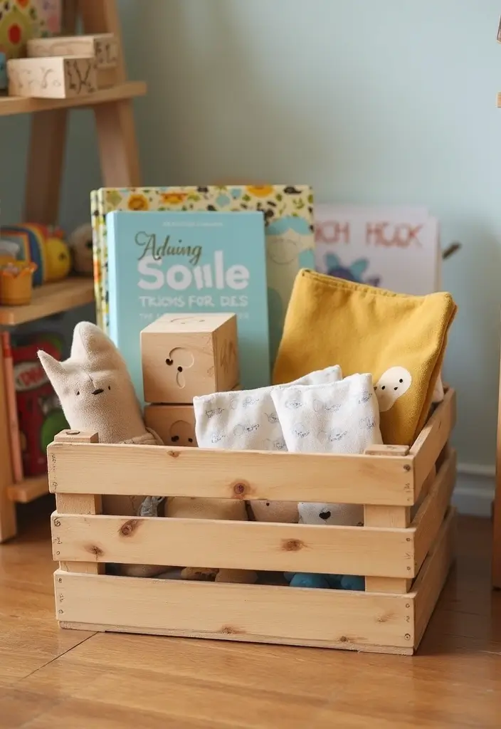 15 Baby Shower Crate Gift Basket Ideas to Try - 6. Playtime Adventure Crate