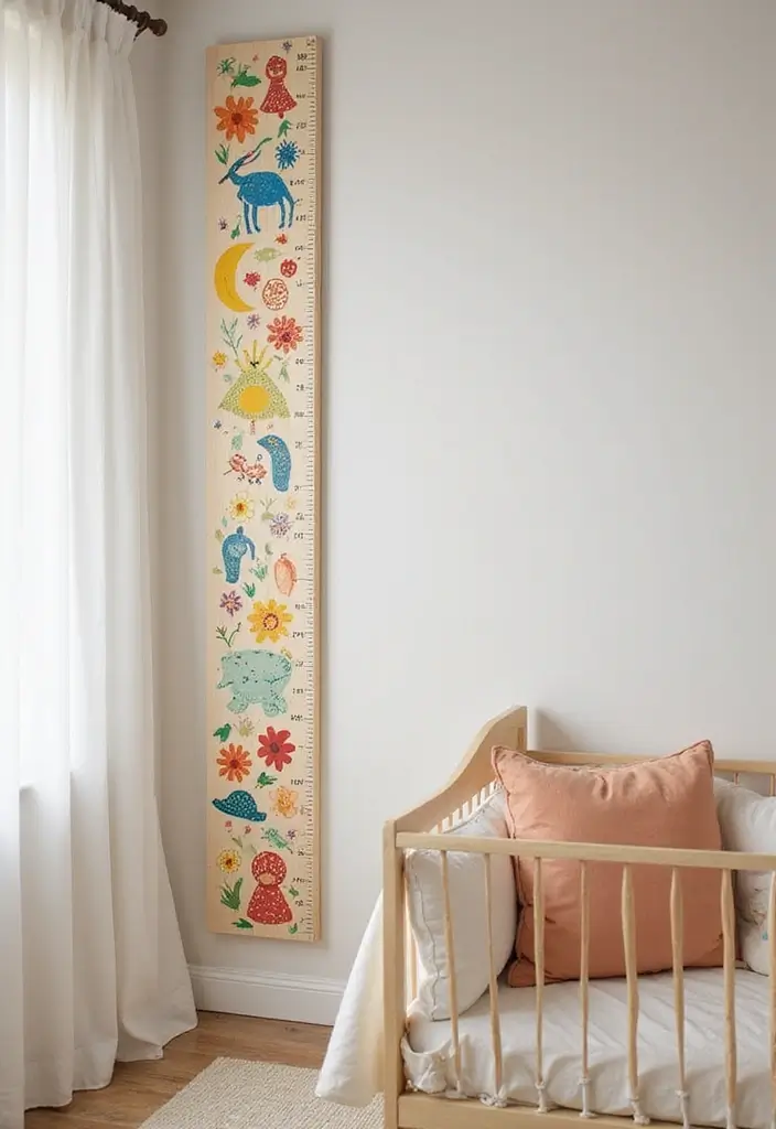 25 Eco-Friendly DIY First Birthday Gift Ideas Every Parent Will Appreciate - 6. DIY Baby Growth Chart