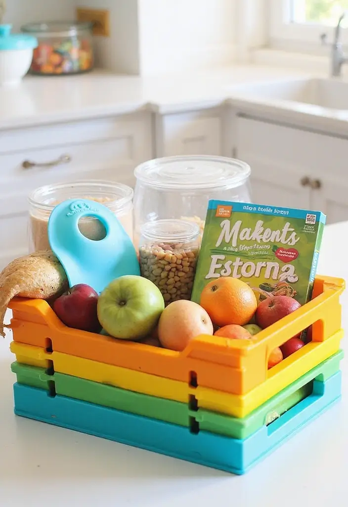 15 Baby Shower Crate Gift Basket Ideas to Try - 7. Baby's First Nutrition Crate