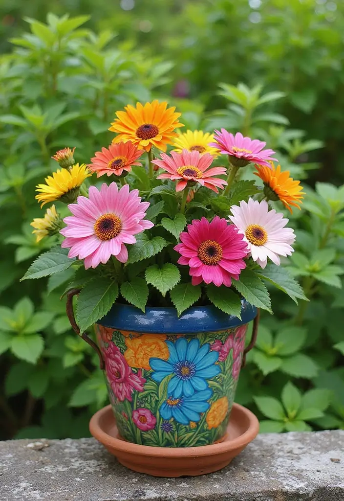 20 Thoughtful Girl Birthday Gift Ideas for Every Age - 7. Hand-painted Flower Pot