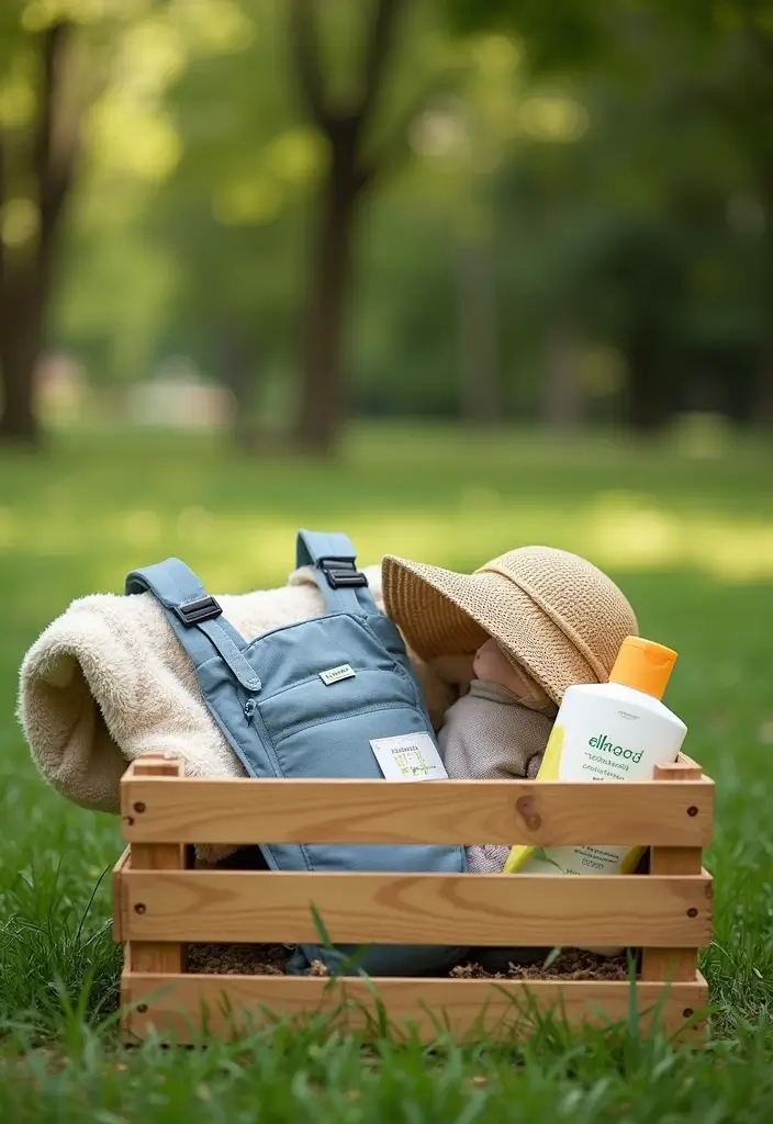 15 Baby Shower Crate Gift Basket Ideas to Try - 9. Outdoor Adventure Crate