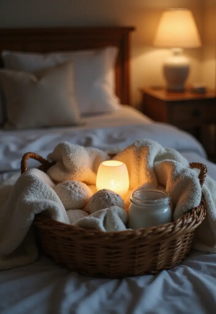 15 DIY Baby Shower Gift Basket Ideas That Stand Out - 9. Cozy Bedtime Basket