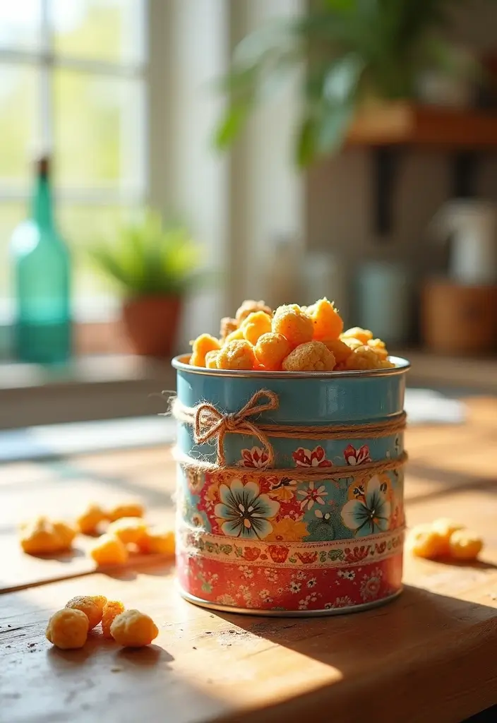 25 DIY Gift Box Ideas You Can Easily Make at Home - 9. Customizable Tin Can Boxes