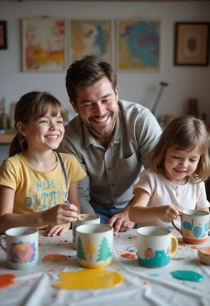 15 Family Christmas Gift Ideas to Bring Everyone Together - 9. Hand-Painted Family Mugs
