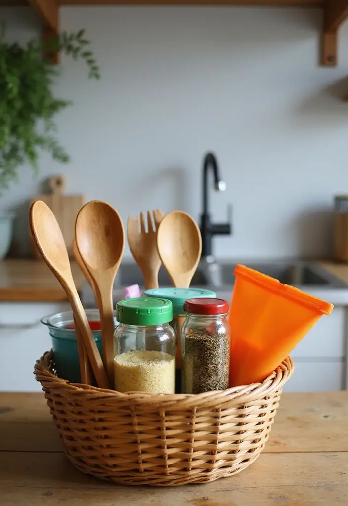 15 Wedding Shower Gift Basket Ideas Everyone Will Love - 2. Kitchen Essentials Gift Basket