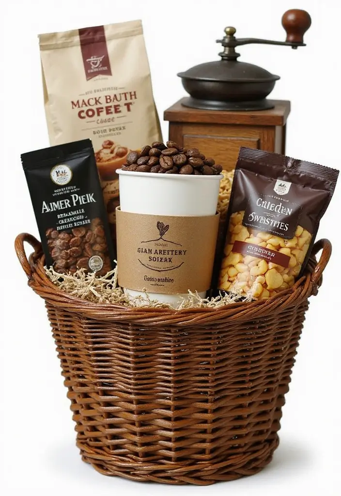 20 Thoughtful Father’s Day Gift Basket Ideas for Dad - 1. Coffee Lover’s Delight Basket