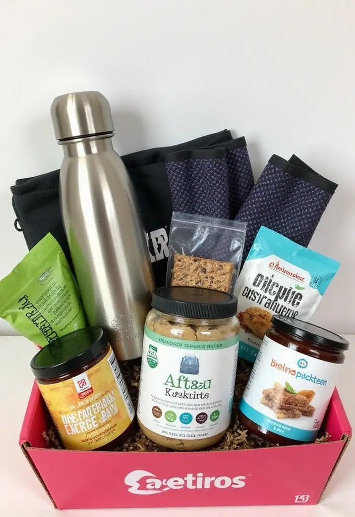 20 Thoughtful Father’s Day Gift Basket Ideas for Dad - 3. Fitness Fanatic Basket