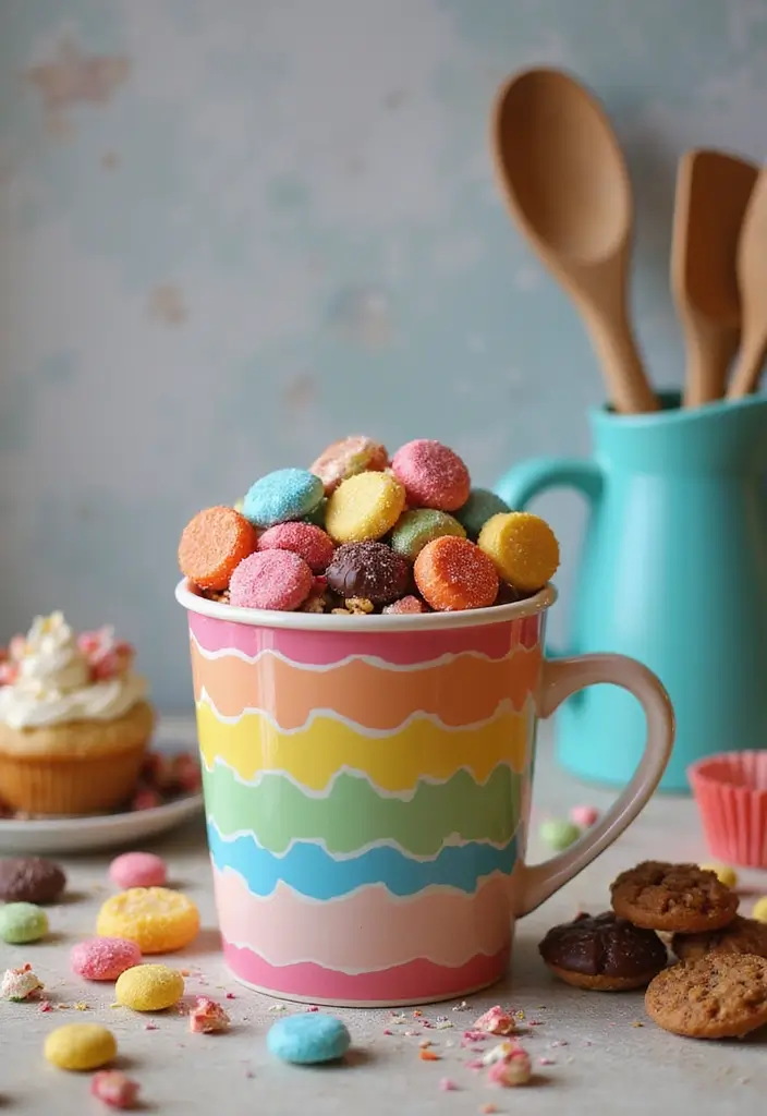 20 Creative Cup Gift Ideas Filled with Surprises - 4. Sweet Tooth Treat