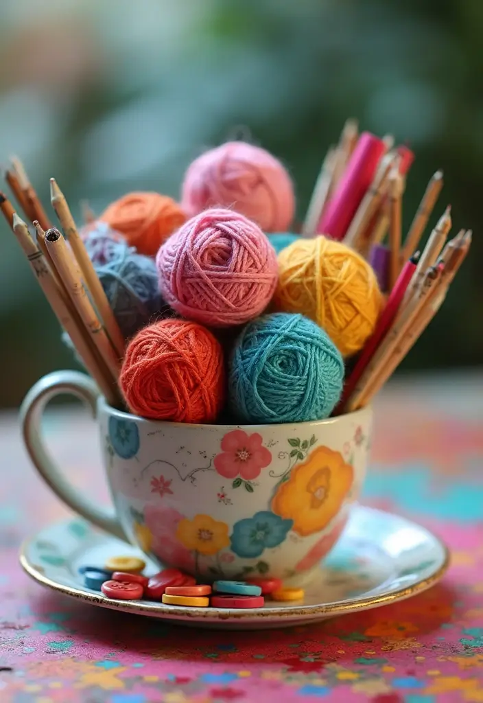 20 Creative Cup Gift Ideas Filled with Surprises - 5. Crafty Creator’s Kit