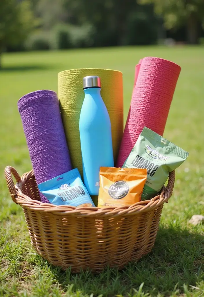 15 Wedding Shower Gift Basket Ideas Everyone Will Love - 8. Fitness Fun Basket