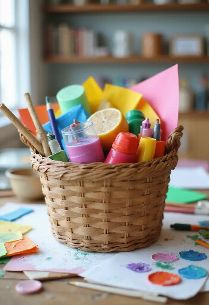 15 Wedding Shower Gift Basket Ideas Everyone Will Love - 9. Crafting Together Basket