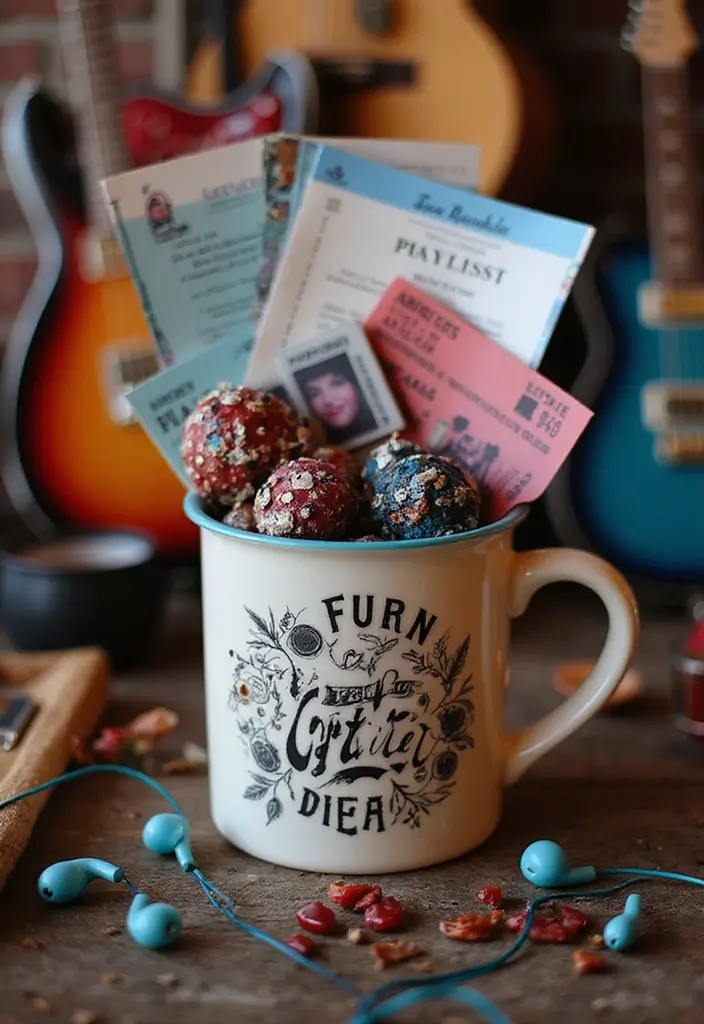 20 Creative Cup Gift Ideas Filled with Surprises - 14. Music Lover’s Cup