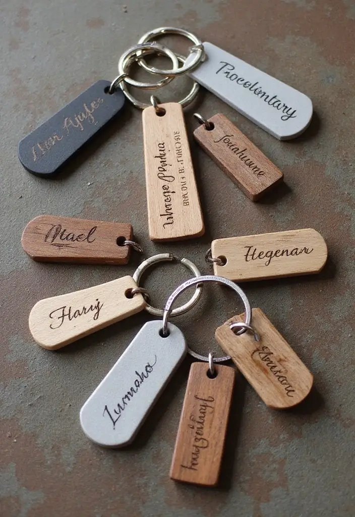 20 Cool Birthday Gift Ideas for Boys of All Ages - 7. Custom Engraved Keychains